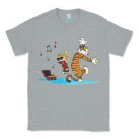 Heather Grey newcalvin and hobbes sing 09 Classic Tee - linhVisuals