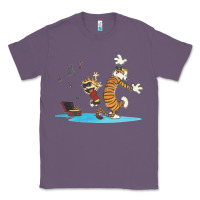 Lavender newcalvin and hobbes sing 09 Classic Tee - linhVisuals