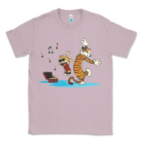 Lilac newcalvin and hobbes sing 09 Classic Tee - linhVisuals
