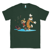 Sports Green newcalvin and hobbes sing 09 Classic Tee - linhVisuals