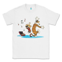 White newcalvin and hobbes sing 09 Classic Tee - linhVisuals