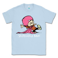 Dusty Blue newcalvin and hobbes stupendous man Classic Tee - linhVisuals