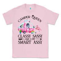 Bubblegum Pink newcamper queen classy sassy and a bit smart assy Classic Tee - linhVisuals