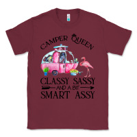 Burgundy newcamper queen classy sassy and a bit smart assy Classic Tee - linhVisuals
