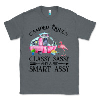 Charcoal Heather newcamper queen classy sassy and a bit smart assy Classic Tee - linhVisuals