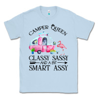 Dusty Blue newcamper queen classy sassy and a bit smart assy Classic Tee - linhVisuals