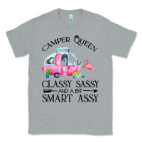 Heather Grey newcamper queen classy sassy and a bit smart assy Classic Tee - linhVisuals