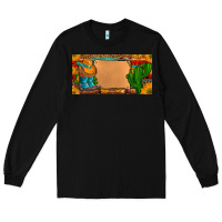 Black custom cowboy boots aztec sunflowers leopard license plate Long Sleeve Tee - Artiststas