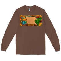 Chestnut custom cowboy boots aztec sunflowers leopard license plate Long Sleeve Tee - Artiststas