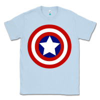 Dusty Blue newcaptain america Classic Tee - linhVisuals