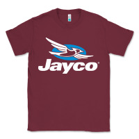 Burgundy Jayco Bicycling Bike Classic Tee - linhVisuals