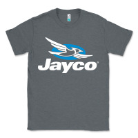 Charcoal Heather Jayco Bicycling Bike Classic Tee - linhVisuals