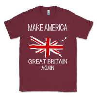 Burgundy make america great britain again funny uk us Classic Tee - linhVisuals
