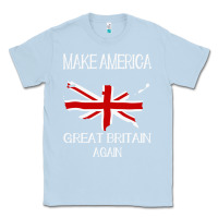 Dusty Blue make america great britain again funny uk us Classic Tee - linhVisuals