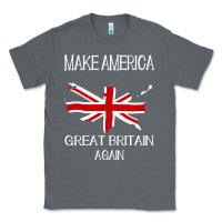 Charcoal Heather make america great britain again funny uk us Classic Tee - linhVisuals