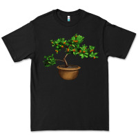 Black Guava Tree Bonsai Illustrations Premium Tee - LillyAllenDesigns