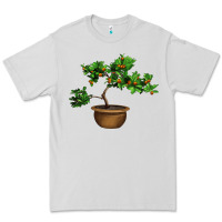 Dove Grey Guava Tree Bonsai Illustrations Premium Tee - LillyAllenDesigns