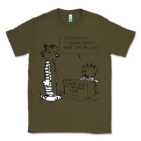 Army Green calvin Classic Tee - linhVisuals