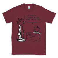 Burgundy calvin Classic Tee - linhVisuals