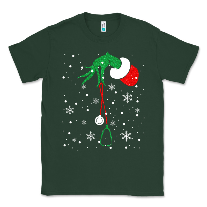 Newchristmas Grinch Hand Holding A Stethoscope Classic Tee by linhVisuals | Teevron