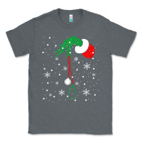 Charcoal Heather newchristmas grinch hand holding a stethoscope Classic Tee - linhVisuals