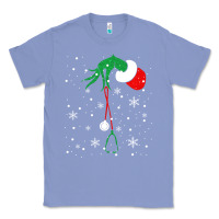 Colony Blue newchristmas grinch hand holding a stethoscope Classic Tee - linhVisuals
