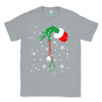 Heather Grey newchristmas grinch hand holding a stethoscope Classic Tee - linhVisuals