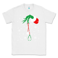 White newchristmas grinch hand holding a stethoscope Classic Tee - linhVisuals