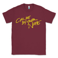 Burgundy Call Me By Your Name Classic Tee - linhVisuals