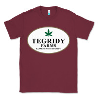 Burgundy tegridy farms Classic Tee - linhVisuals