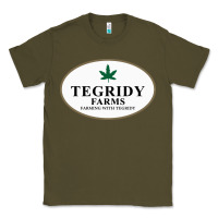 Army Green tegridy farms Classic Tee - linhVisuals