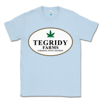 Dusty Blue tegridy farms Classic Tee - linhVisuals