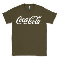 Army Green newcoca cola Classic Tee - linhVisuals
