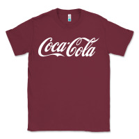 Burgundy newcoca cola Classic Tee - linhVisuals