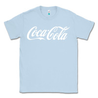 Dusty Blue newcoca cola Classic Tee - linhVisuals