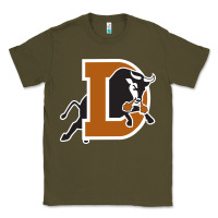 Army Green Durham-bulls Classic Tee - linhVisuals