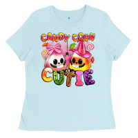 Baby Blue candy corn cutie Ladies Tee - Artiststas