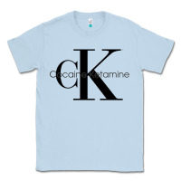 Dusty Blue newcocaine & ketamine ck Classic Tee - linhVisuals