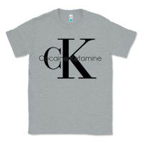 Heather Grey newcocaine & ketamine ck Classic Tee - linhVisuals