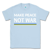 Dusty Blue make peace not war Classic Tee - linhVisuals