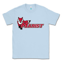 Dusty Blue marist red foxes Classic Tee - linhVisuals