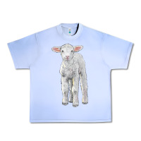 Grape Ice merino wool baby sheep Urban Heavy Tee - LillyAllenDesigns