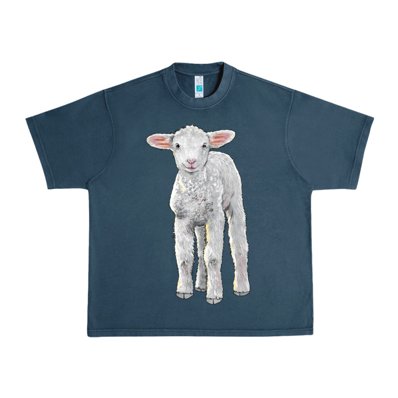 Merino Wool Baby Sheep Urban Heavy Tee by LillyAllenDesigns | Teevron