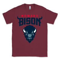 Burgundy howard bison Classic Tee - linhVisuals
