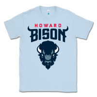 Dusty Blue howard bison Classic Tee - linhVisuals