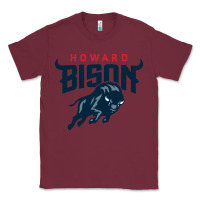 Burgundy howard bison Classic Tee - linhVisuals