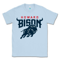 Dusty Blue howard bison Classic Tee - linhVisuals