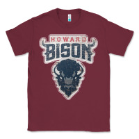 Burgundy howard bison Classic Tee - linhVisuals