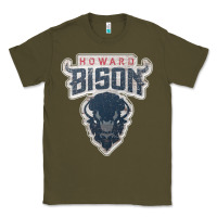 Army Green howard bison Classic Tee - linhVisuals