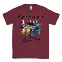 Burgundy Horror friends Classic Tee - linhVisuals